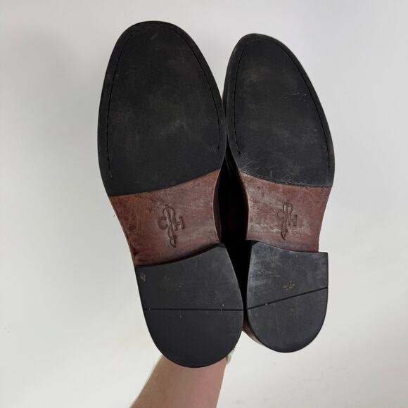 Cole Haan Dress Shoes Men 9 Burgundy Distressed Leather Lace-Up Round Toe Derbys main image 4